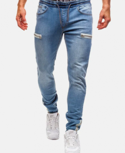 Calças-Jeans-Homem-azul-claro